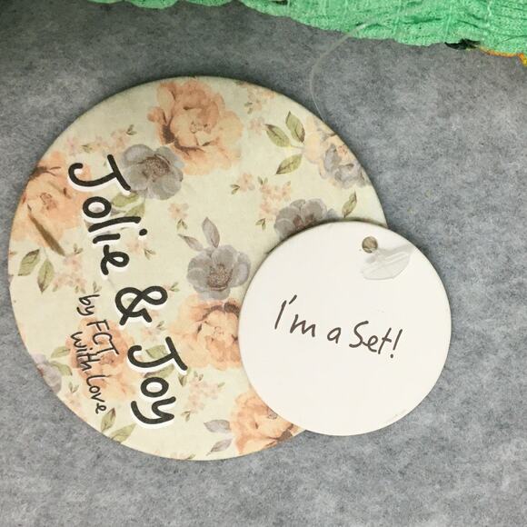 Jolie & Joy Mini Skirt and Ruffled Crop Top Set Size Medium Green with Lemons - Picture 13 of 13